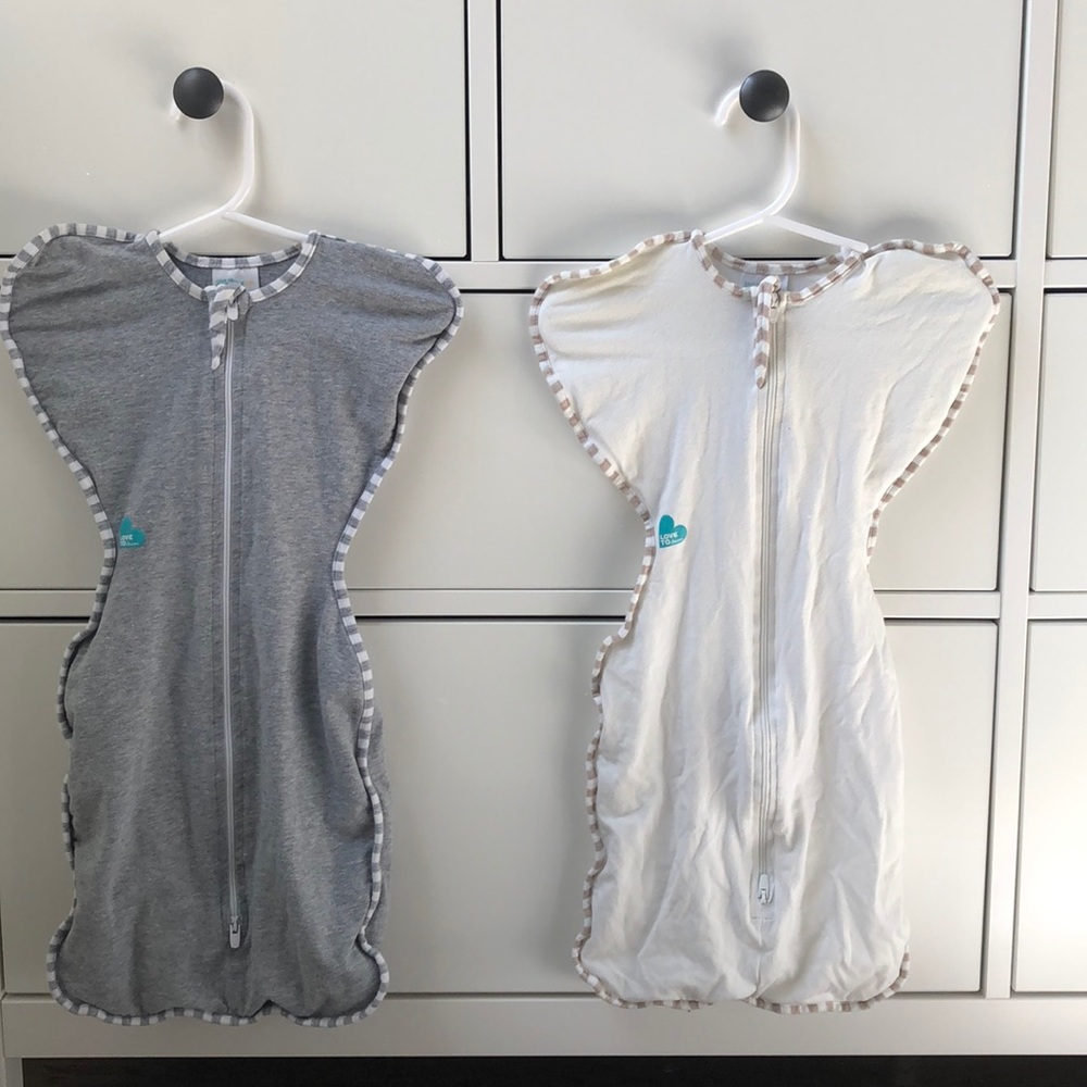 Love to Dream swaddles newborn
